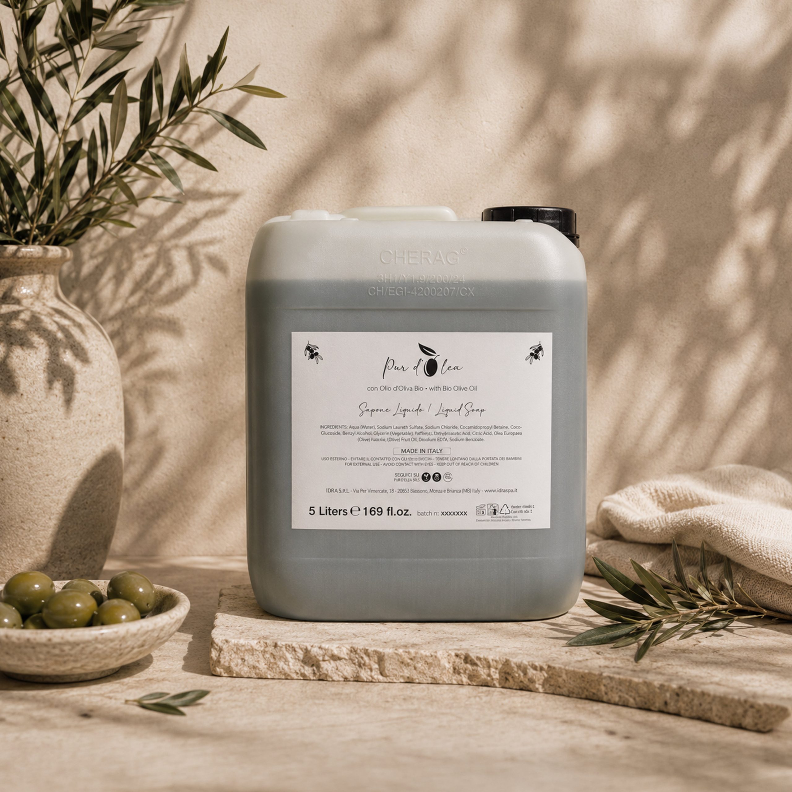 Sapone Liquido_Tanica5L_Purd'olea Sapone Liquido 5L Pur d’Olea