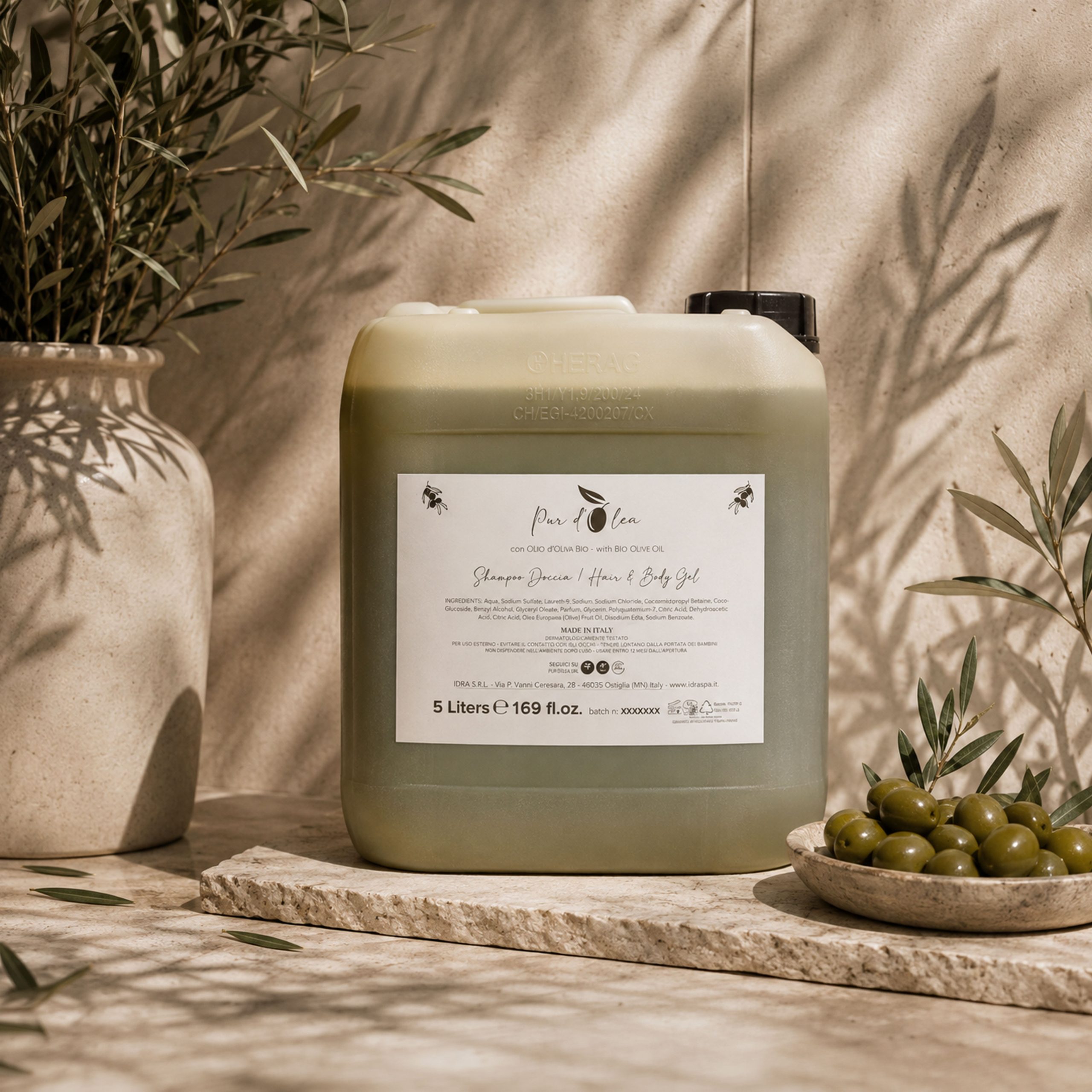 Shampoo Doccia_Tanica5L_Purd'olea Shampoo Doccia 5L Pur d’Olea