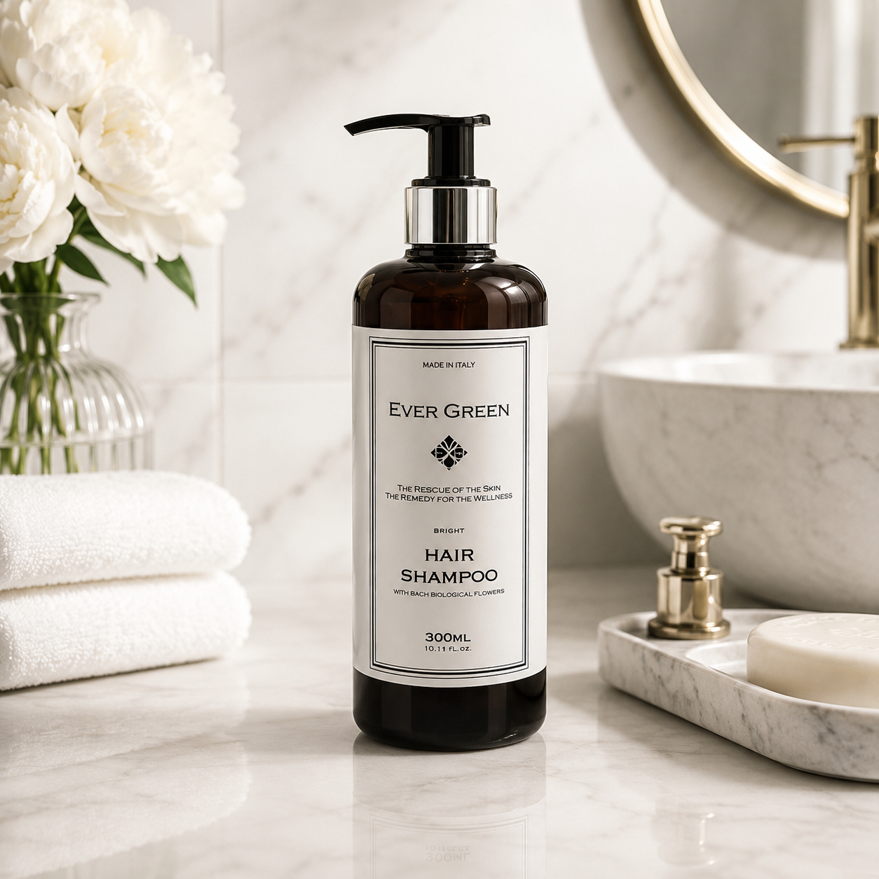 Shampoo 300ml_VERO EverGreen VIP Shampoo 300ml VERO EverGreen VIP ai Fiori di Bach Biologici